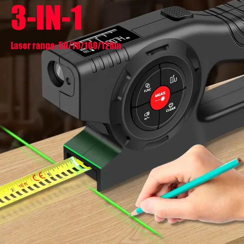 Industrial Laser Cleaner - Лазерная рулетка 3-в-1: Высокоточная цифровая рулетка