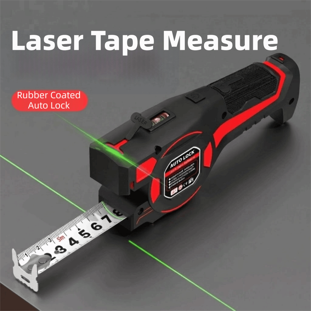 Industrial Laser Cleaner - Лазерная рулетка 3-в-1, выдвижная, перезаряжаемая, цифровая,