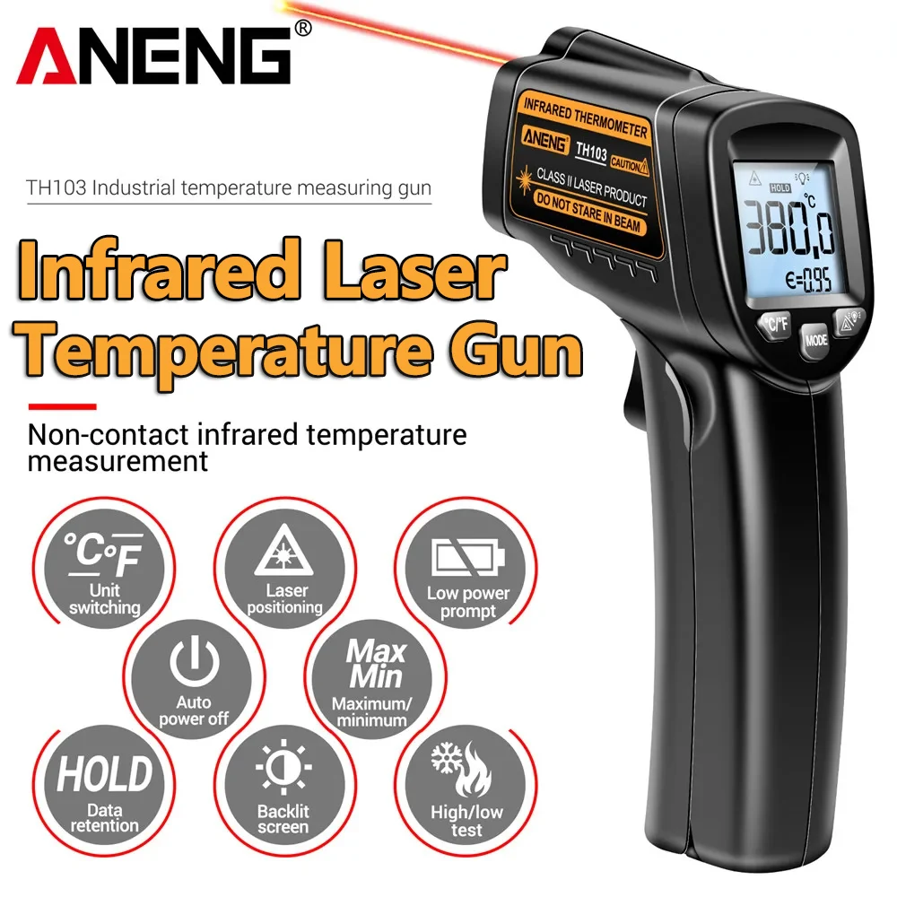 Industrial Laser Temperature Sensor - Инфракрасный лазерный термометр -20°C ° C~380