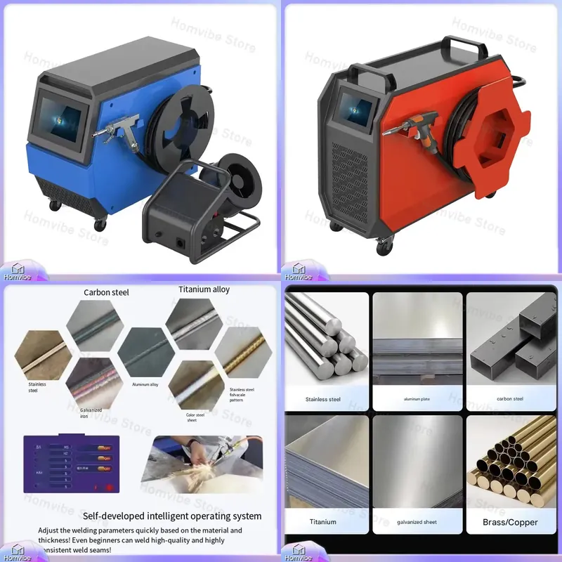 Industrial Handheld Laser Welding Machine - Многофункциональный лазерный сварочный аппарат 4-в-1 с