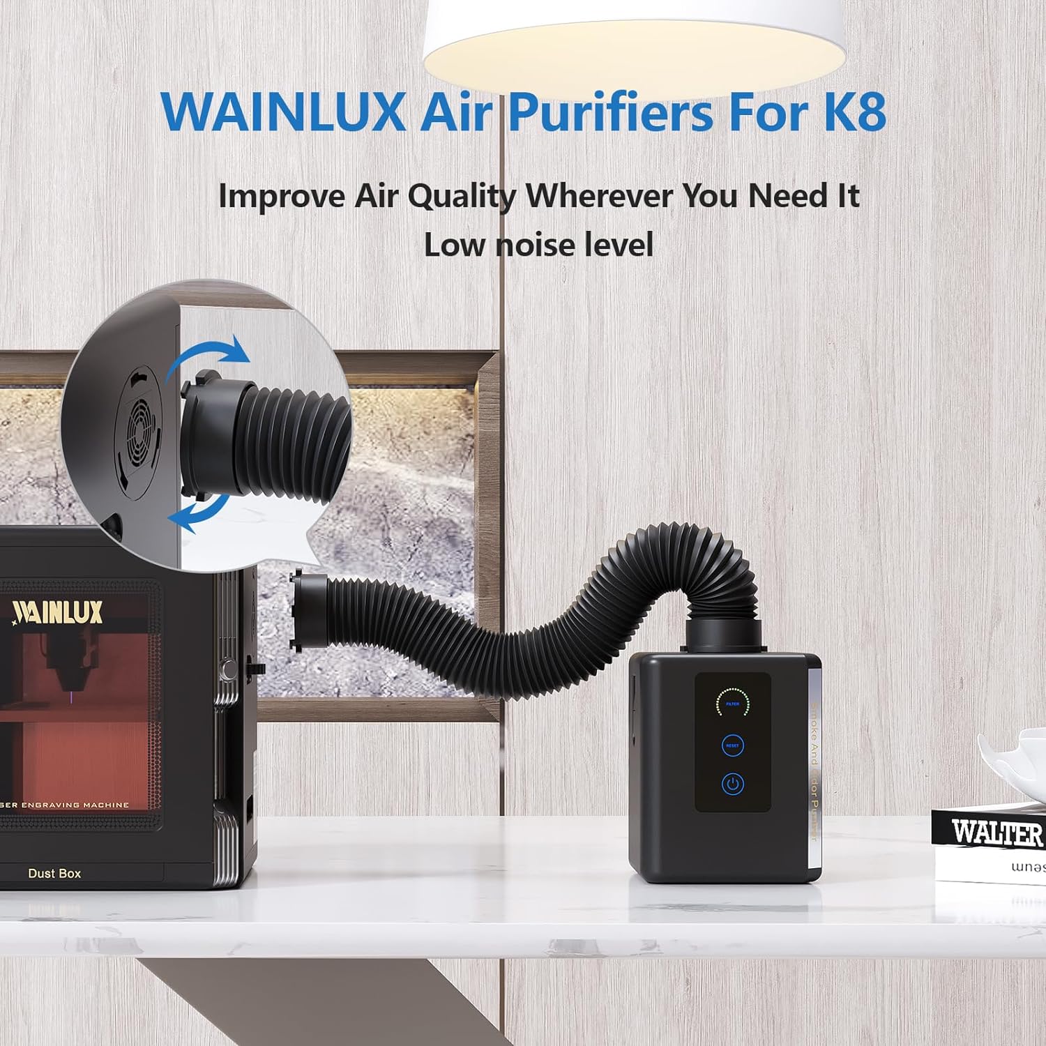 Мини-очиститель воздуха WAINLU – обзор и цена Industrial Laser Fume Extractor