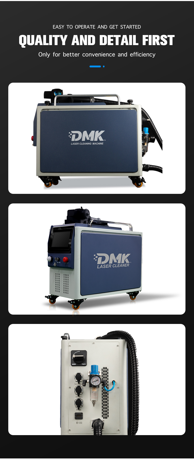 DMK 100W 200W 300W Импульсная  – обзор и цена Industrial Laser Paint Removal
